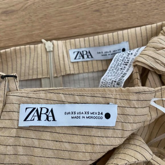 Zara Co-ord Set | Striped linen | Mini Skirt and Cami Top - Picture 3 of 3